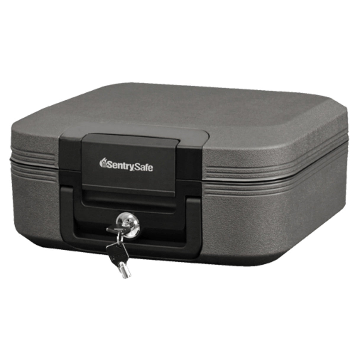 SentrySafe Medium Chest セキュリティケース Black Water and Fire Chest with Privacy Key, 6.6 in x 15.4 in x