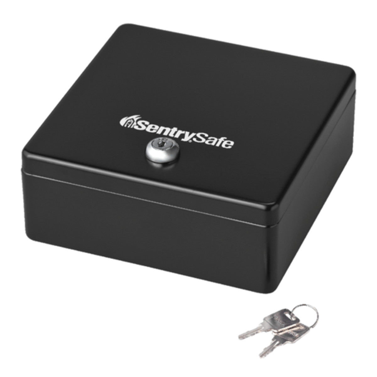 Steel Mountable Cash Box with Lock, 3.1 in x 6.8 in x 7.0 in