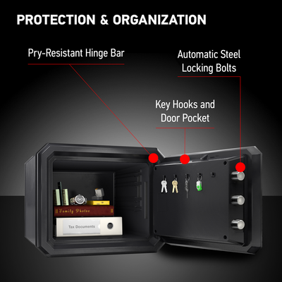 Fireproof and Waterproof Safe with Digital Keypad FPW082E