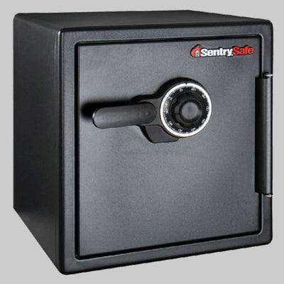 Steel Fireproof Waterproof Safe with Combination Dial, 17.8 in x 16.3 in x 19.3 in