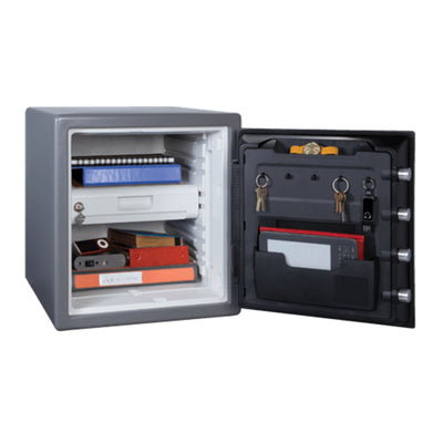 Large Steel Fireproof Waterproof Safe with Digital Keypad, 17.8 in x 16.3 in x 19.3 in