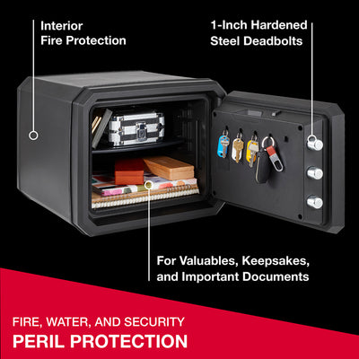 Fireproof Waterproof Safe with Digital Keypad, 13.7 in x 16.4 in x 18.8 in