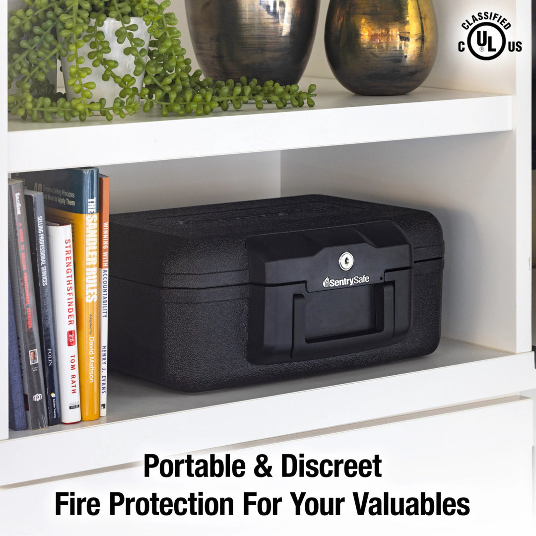Small Fire Chest with Carrying Handle, 6.1 in x 14.3 in x 11.2 in