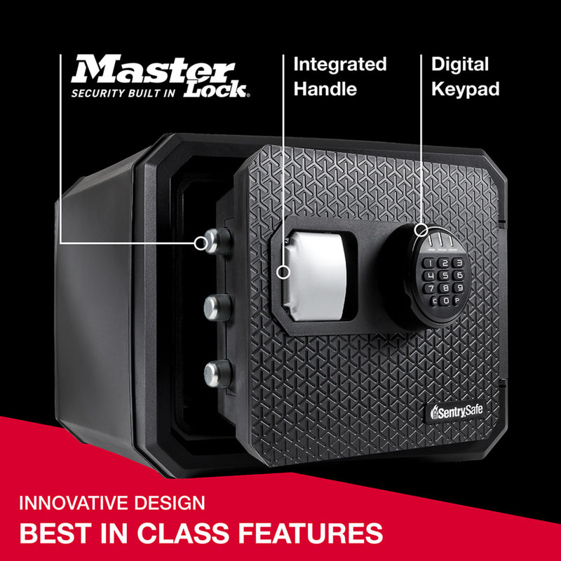 Fireproof Waterproof Safe  Safe with Digital Keypad, 13.7 in x 16.4 in x 18.8 in