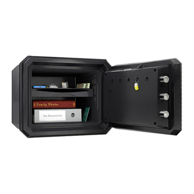 Fireproof Waterproof Safe  with Backlit Digital Keypad and Override Key , 13.7 in x 16.4 in x 18.8 in