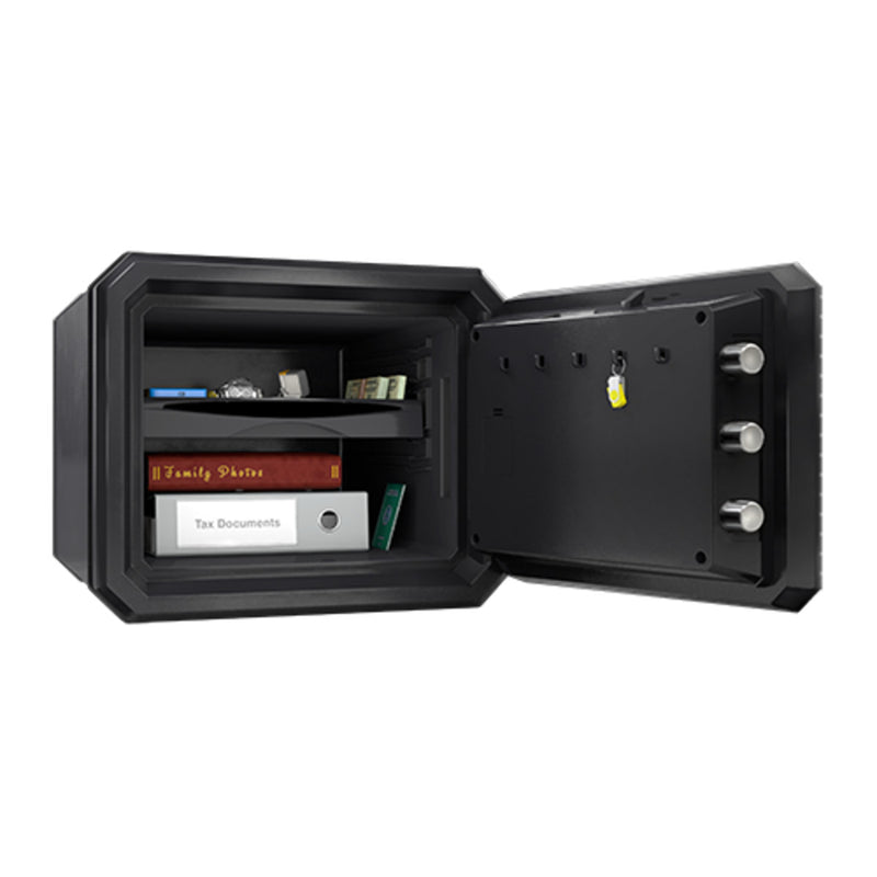 Fireproof Waterproof Safe  with Backlit Digital Keypad and Override Key , 13.7 in x 16.4 in x 18.8 in