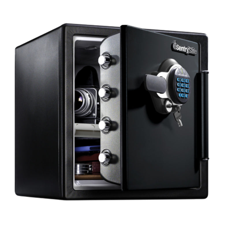 Water and Fire Safe with Digital Keypad and Key, 17.8 in x 16.3 in x 19.3 in
