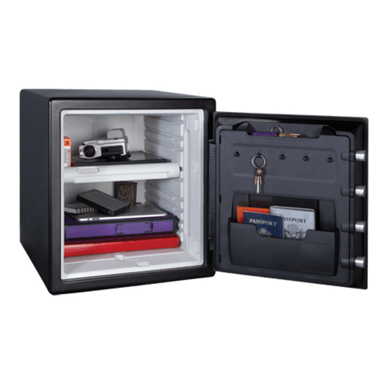 Water and Fire Safe with Digital Keypad and Key, 17.8 in x 16.3 in x 19.3 in