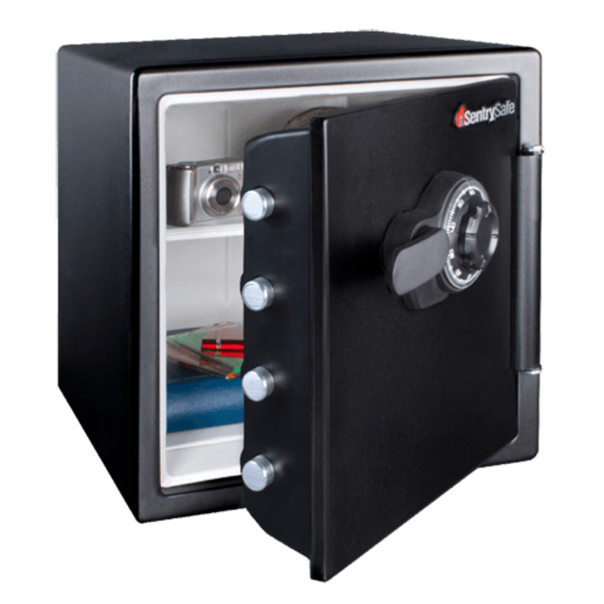 Large Steel Water and Fire Safe with Combination Dial, 17.8 in x 16.3 in x 19.3 in