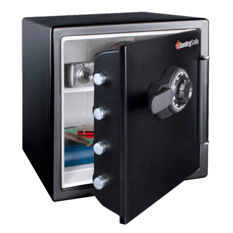 Large Steel Water and Fire Safe with Combination Dial, 17.8 in x 16.3 in x 19.3 in