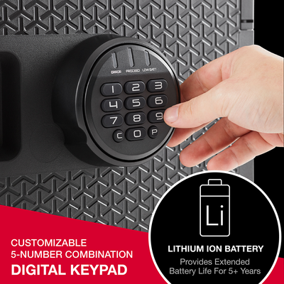 Fireproof and Waterproof Safe with Digital Keypad FPW082E