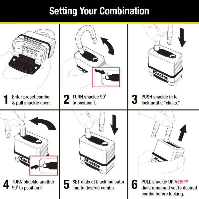 Magnum® Set Your Own Combination Padlock M175XDLF