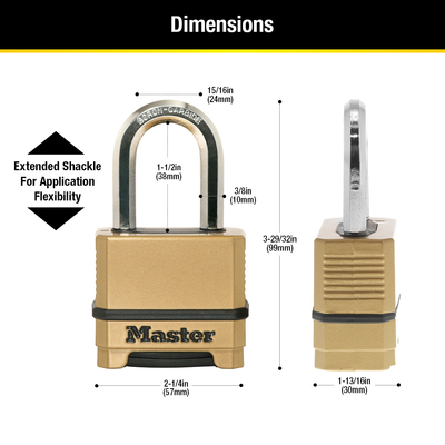 Magnum® Set Your Own Combination Padlock M175XDLF