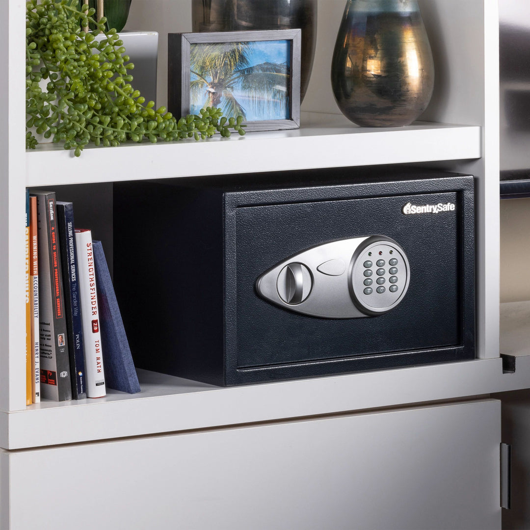 Steel Security Home Safe with Digital Keypad, 8.7 in x 13.8 in x