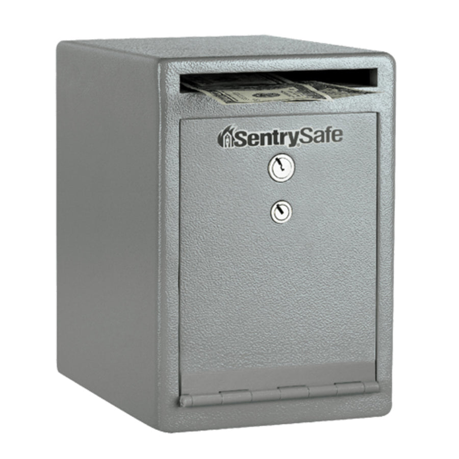 Large Steel Depository Safe, 12.0 in x 8.0 in x 10.3 in