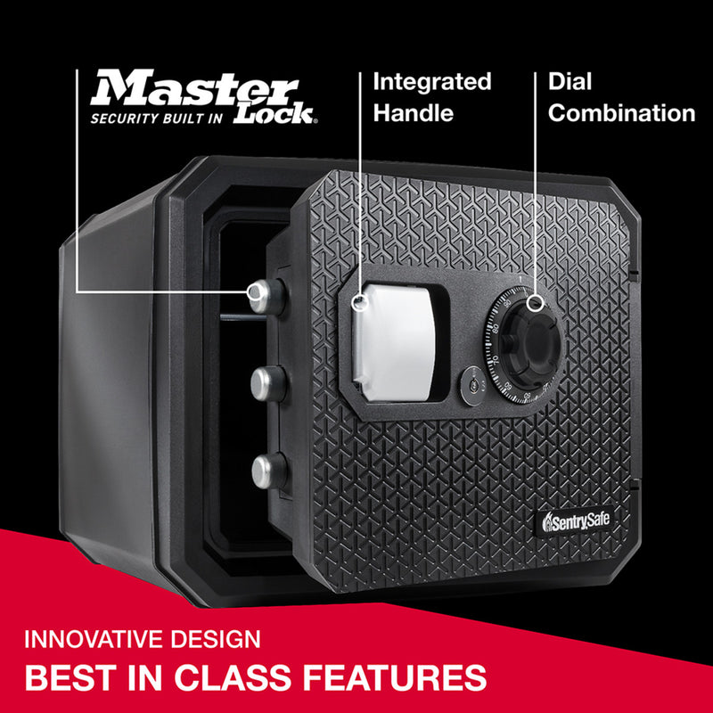 Fireproof Waterproof Safe Safe with Dial Combination and Override Key, 13.7 in x 16.4 in x 18.8 in