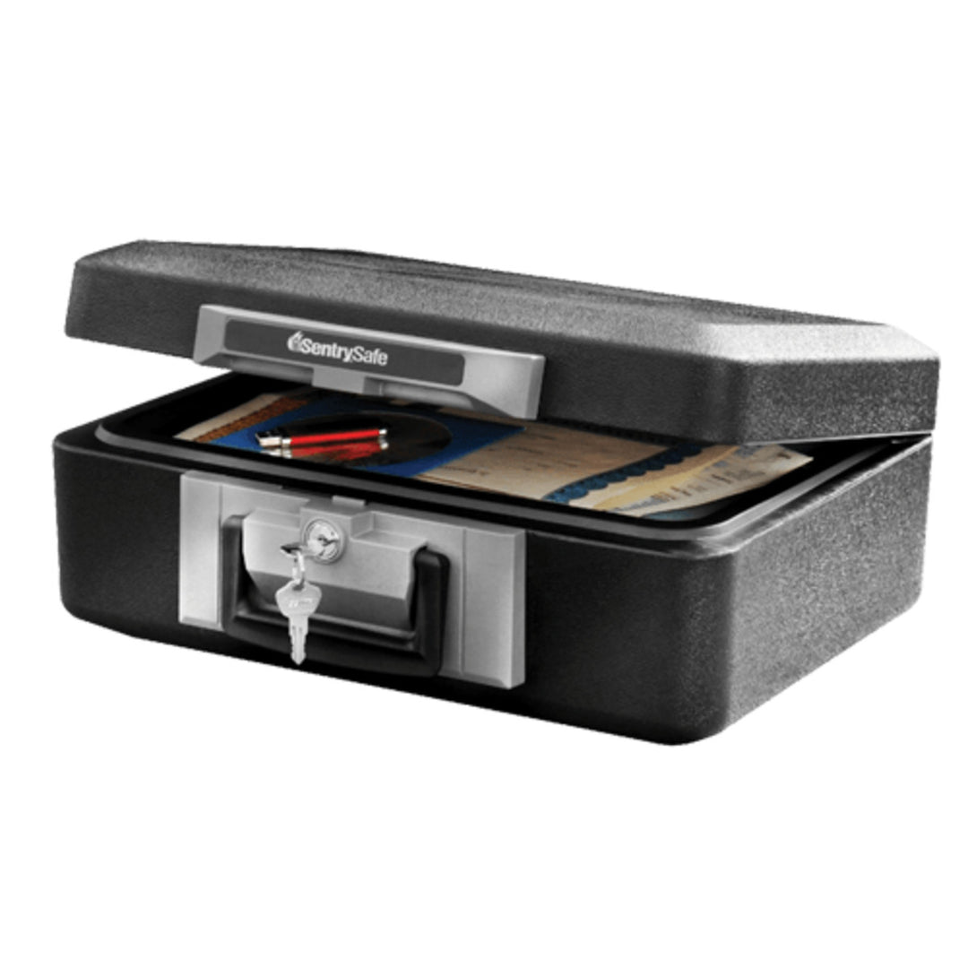 Small Fire Safe Box for Documents, 6.3 in x 15.3 in x 12.1 in