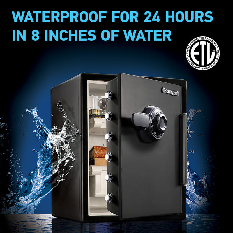 Extra Large Steel Fireproof Waterproof Safe with Combination Dial, 23.8 in x 18.6 in x 19.3 in