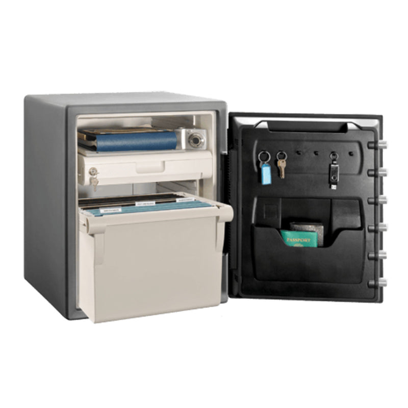 Extra Large Steel Fire and Water Safe with Digital Keypad and Key, 23.8 in x 18.6 in x 19.3 in