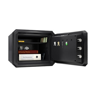 Fireproof Waterproof Safe Safe with Dial Combination and Override Key, 13.7 in x 16.4 in x 18.8 in