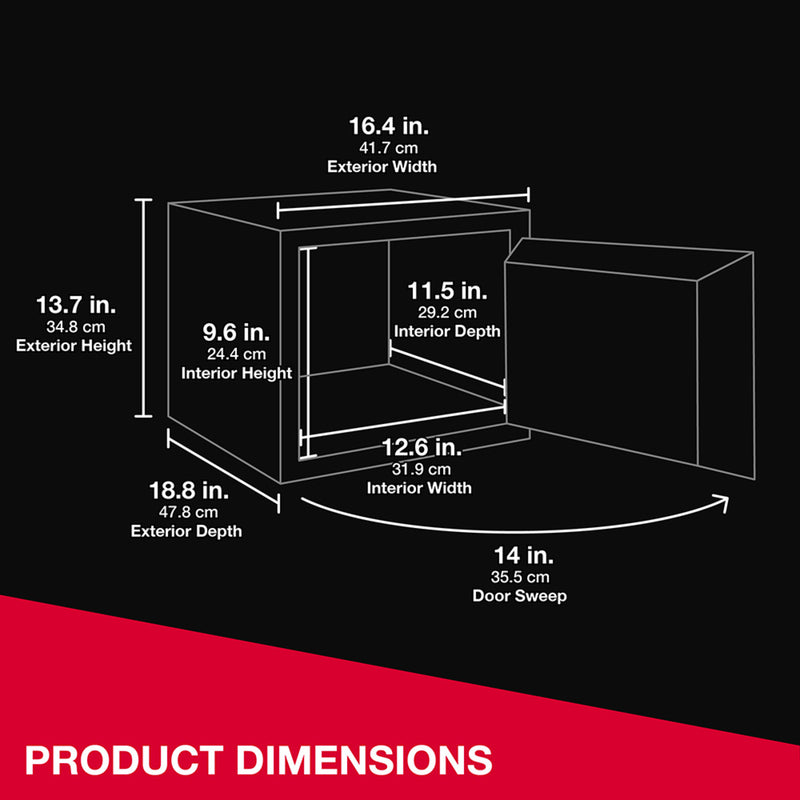 Fireproof Waterproof Safe with Digital Keypad, 13.7 in x 16.4 in x 18.8 in