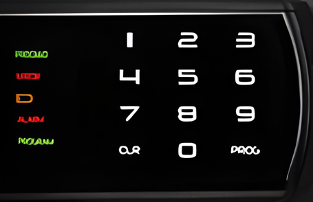 Touchscreen keypad with audible alarm