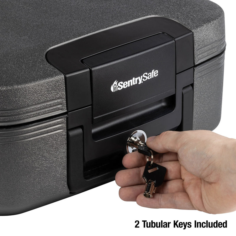 Black Water and Fire Chest with Privacy Key, 6.6 in x 15.4 in x